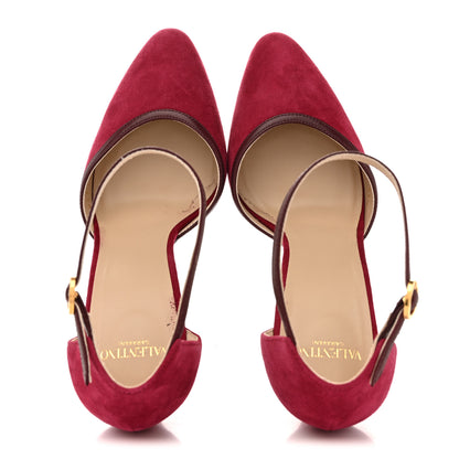 Valentino Garavani Suede Hi Dolly Pumps 39.5 Pink 2 of 10