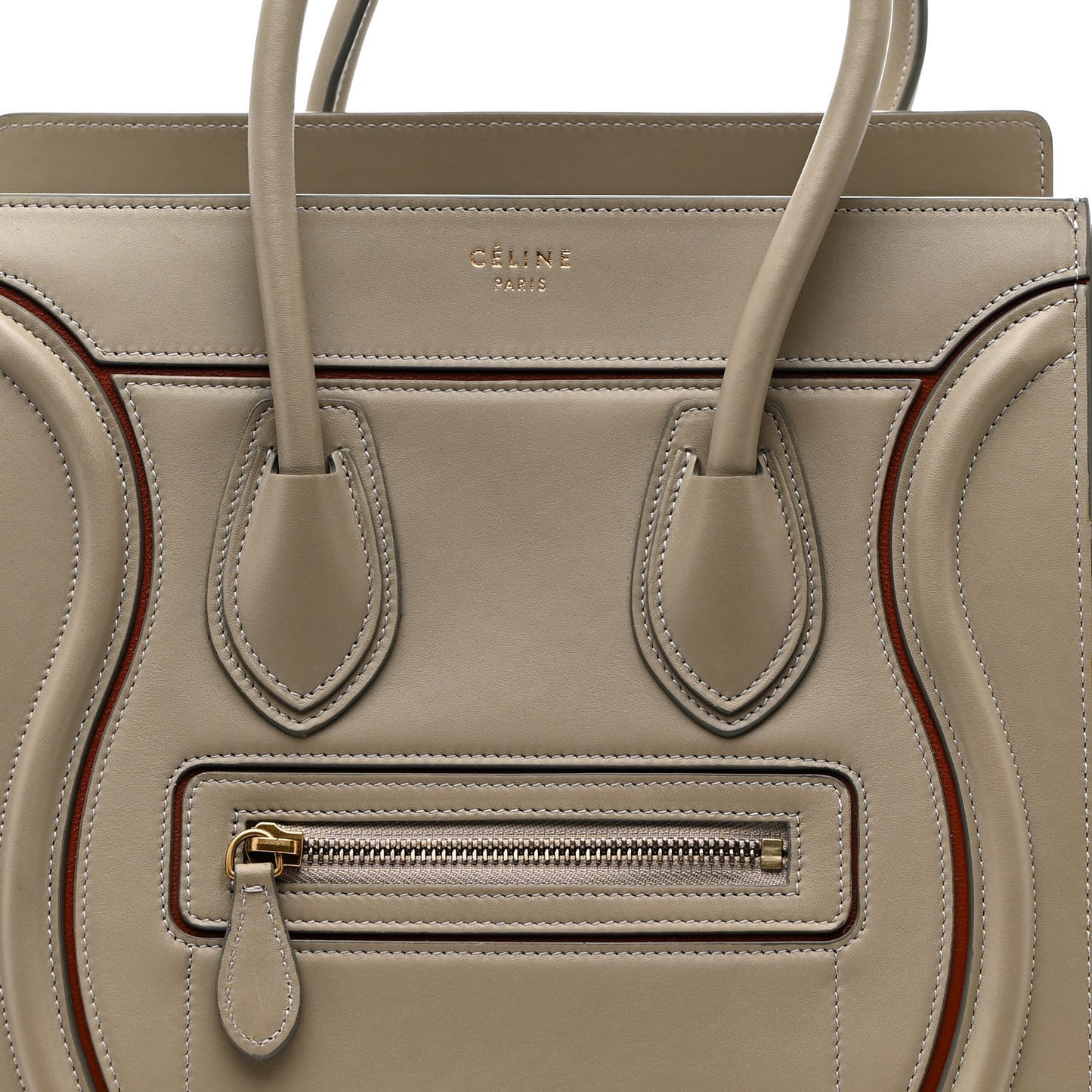Smooth Calfskin Interstice Micro Luggage Quartz
