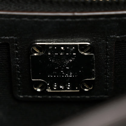 MCM Calfskin Ottomar Monogram Essential Small Backpack Black 6 of 11