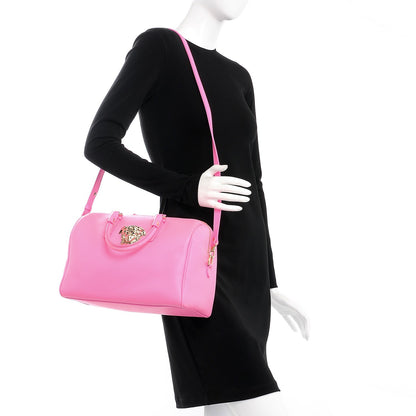 Versace Calfskin Palazzo Duffle Bag Pink 2 of 13