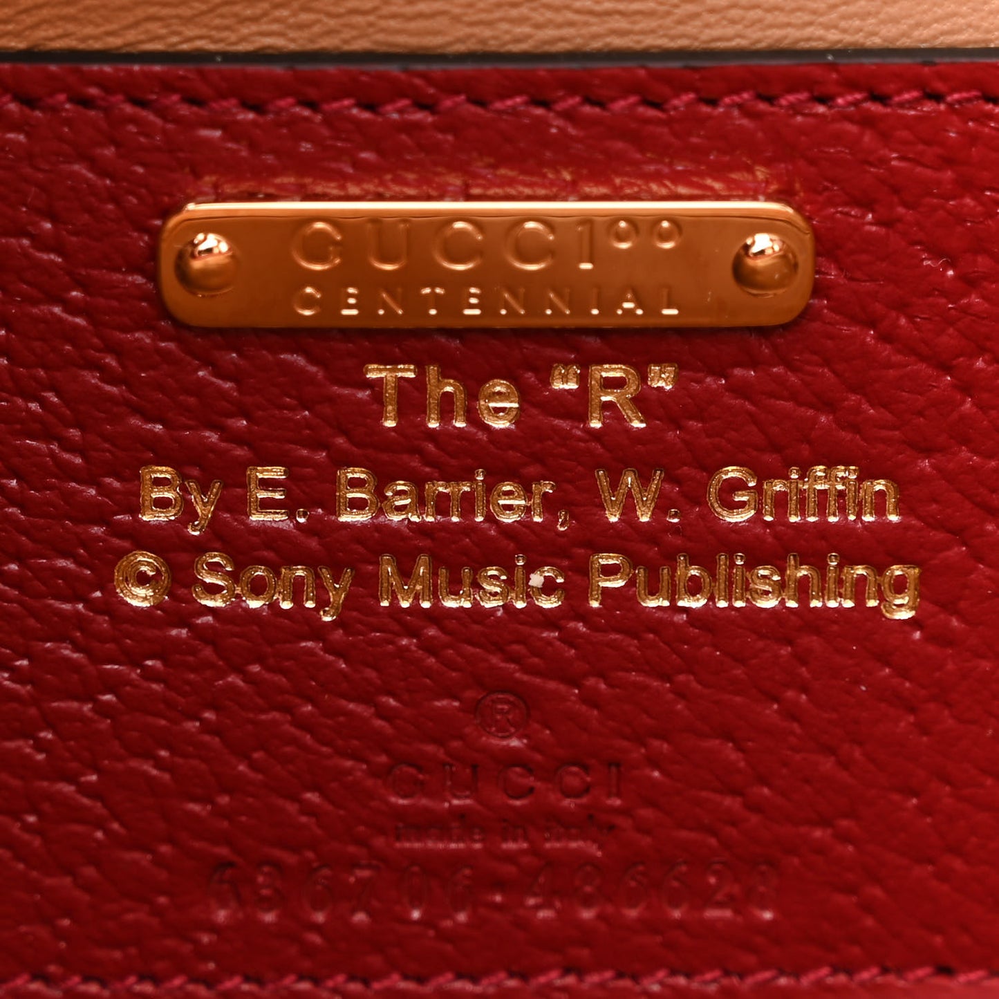 Canvas Calfskin 100 Centennial Music Small Jackie 1961 Hobo Ivory Red