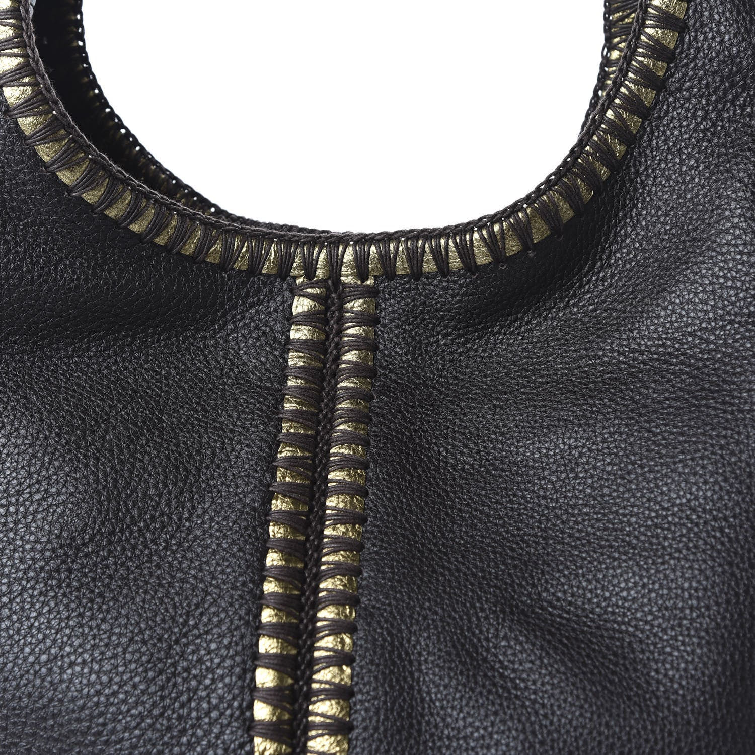 Bottega Veneta Cervo Deerskin Large Double Compartment Hobo Ebano 9 of 9