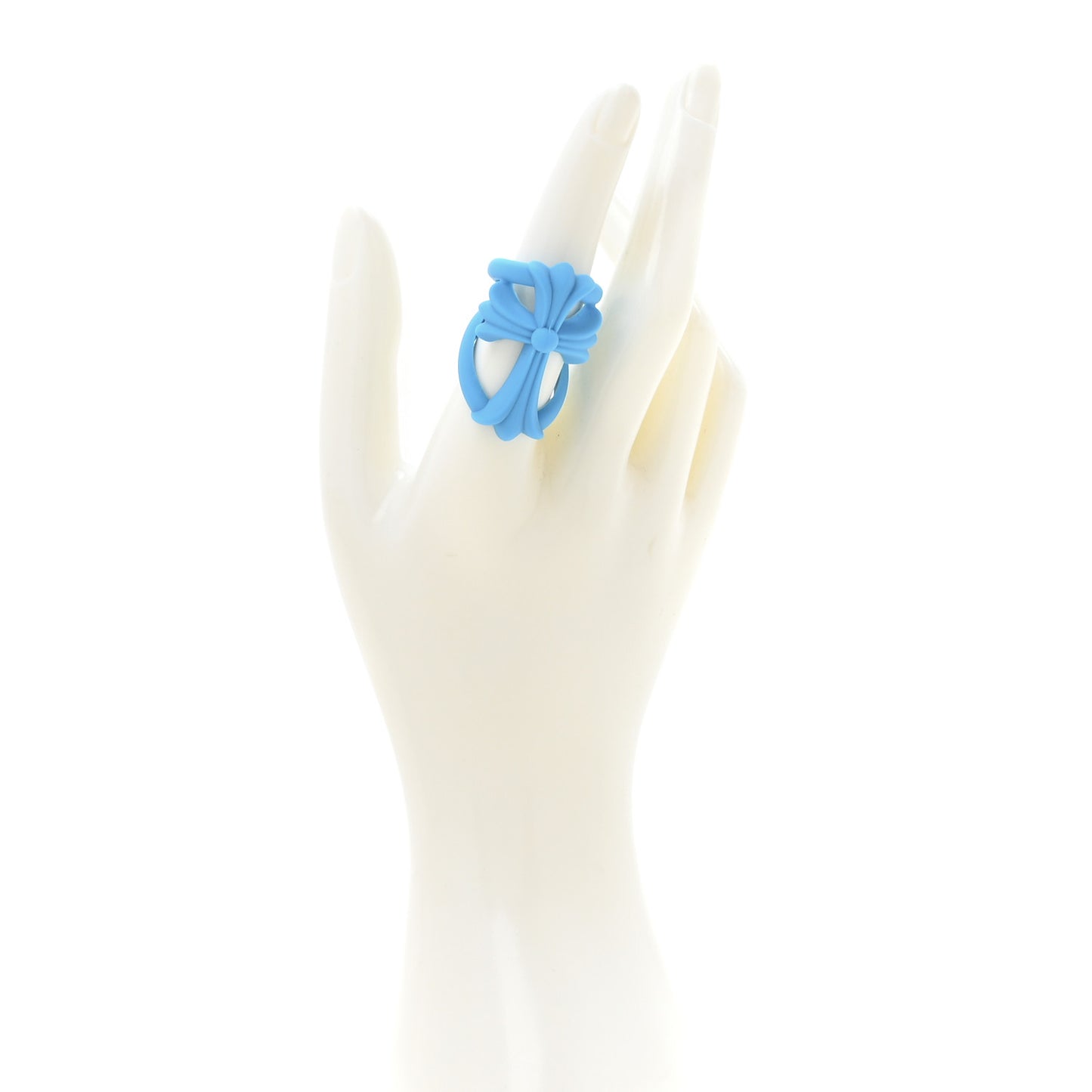 Silicone Silichrome Infinity Ring 57 8 Blue