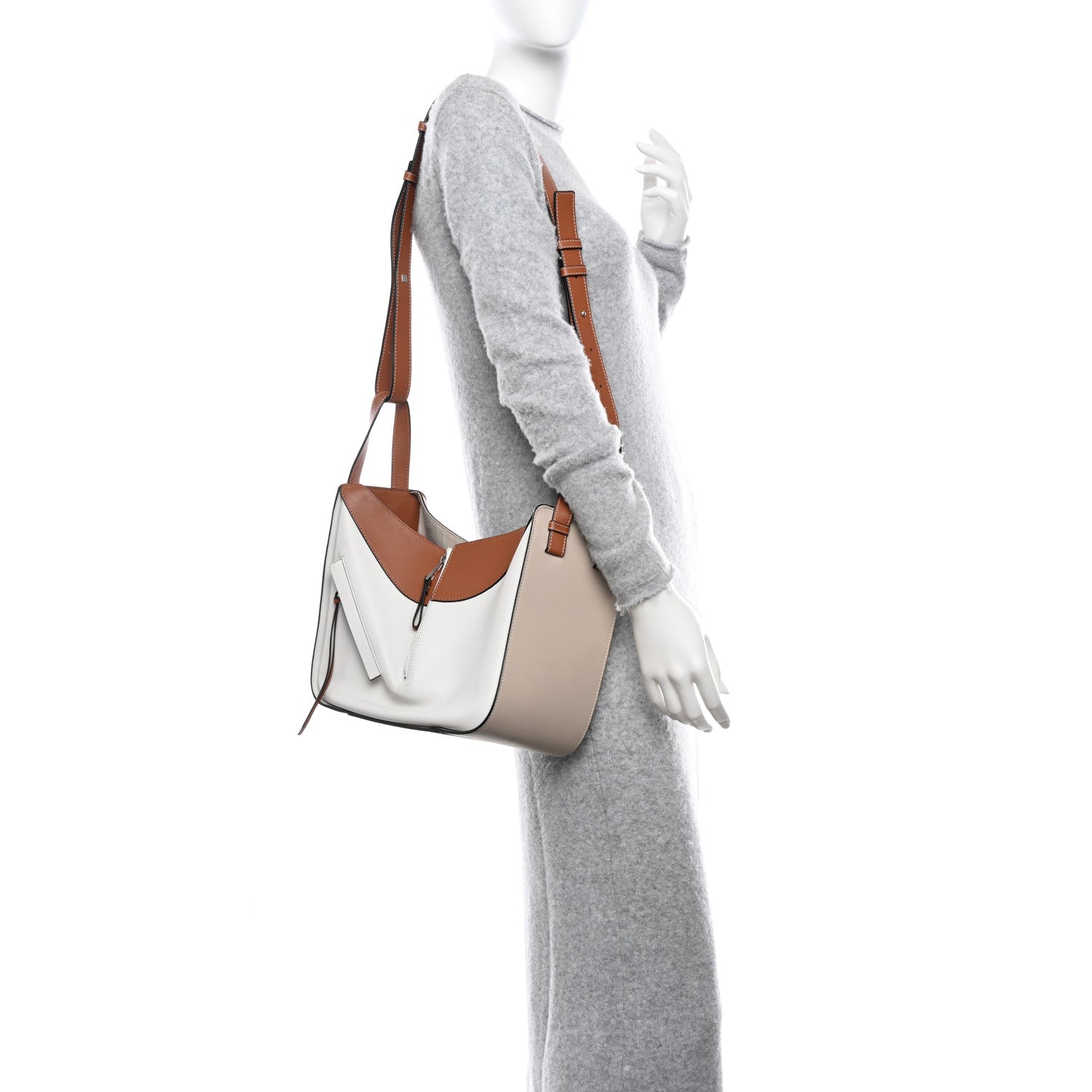 Loewe Calfskin Small Hammock Shoulder Bag Light Oat Tan 2 of 12