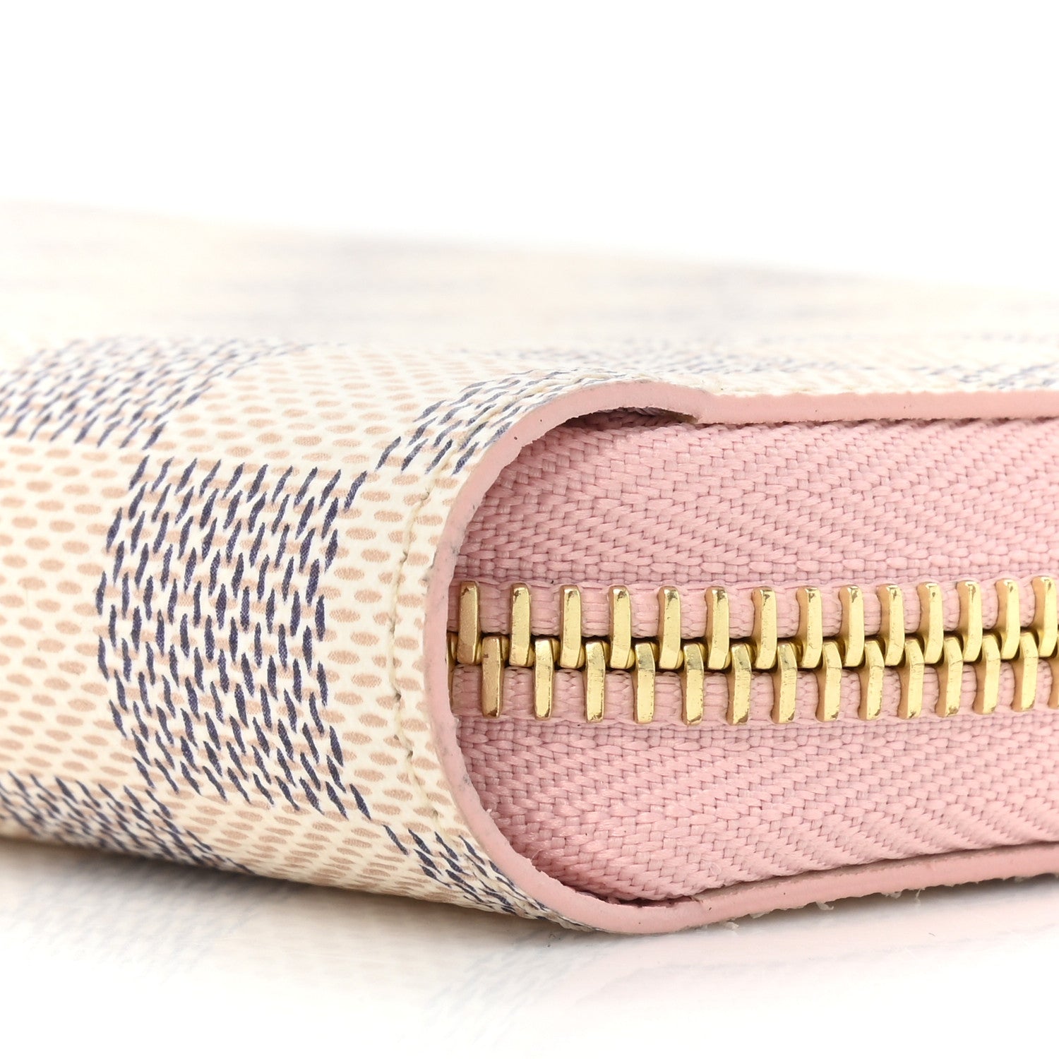 Louis Vuitton Damier Azur Clemence Wallet Rose Ballerine 11 of 13