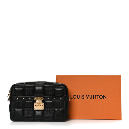 Louis Vuitton Lambskin Damier Quilt Troca PM Black 13 of 13