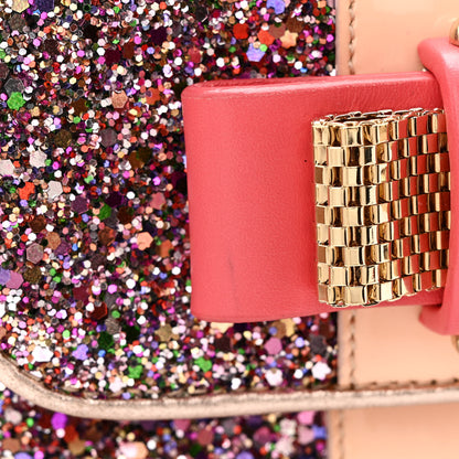 Christian Louboutin Glitter Calfskin Sweety Charity Crossbody Multicolor Pink 11 of 11