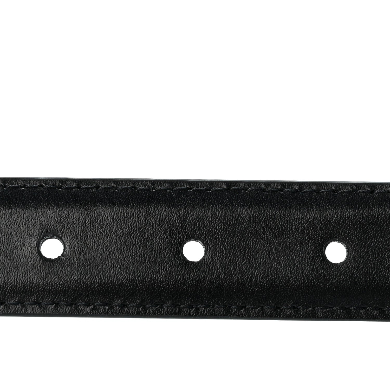 Celine Box Calfskin Medium 25mm Triomphe Belt 75 30 Black 6 of 7