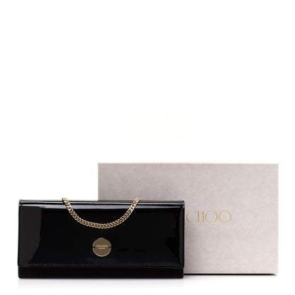 Jimmy Choo Patent Suede Fie Clutch Black 9 of 9