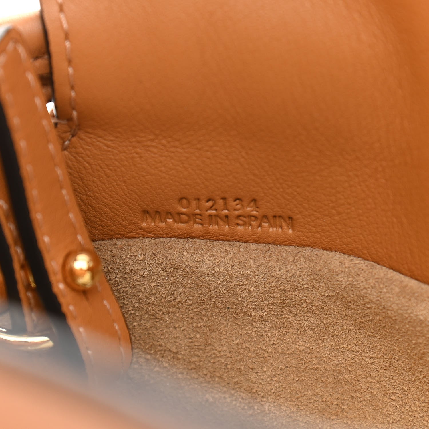 Loewe Calfskin Mini Flamenco Knot Clutch Warm Desert 7 of 10