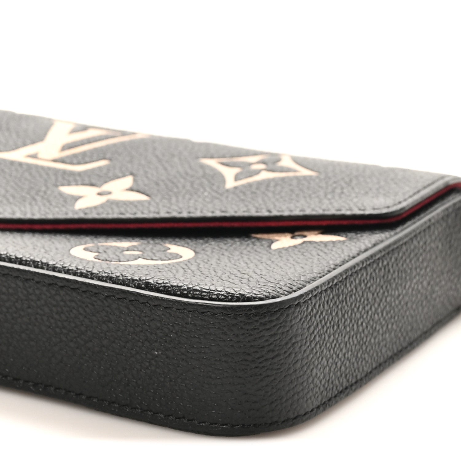 Louis Vuitton Empreinte Monogram Giant Felicie Pochette Black Beige 10 of 11