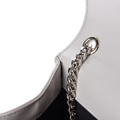 Saint Laurent Grain De Poudre Medium Classic Monogram Kate Satchel Souris 12 of 12