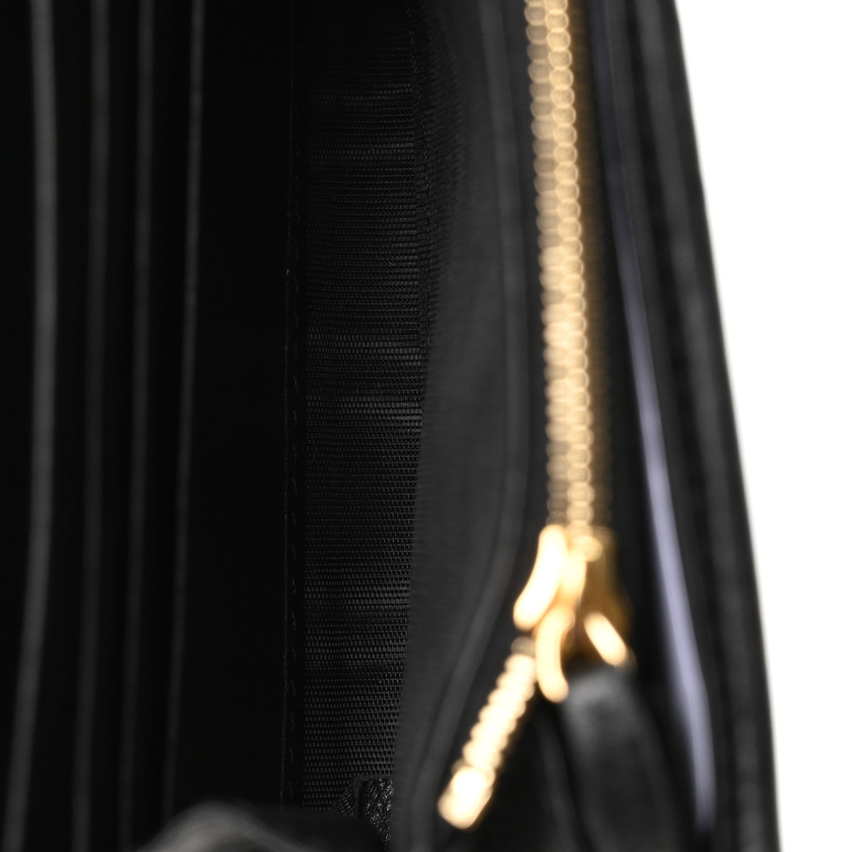 Gucci Roxy Calfskin Medium Blondie Chain Wallet Black 5 of 10