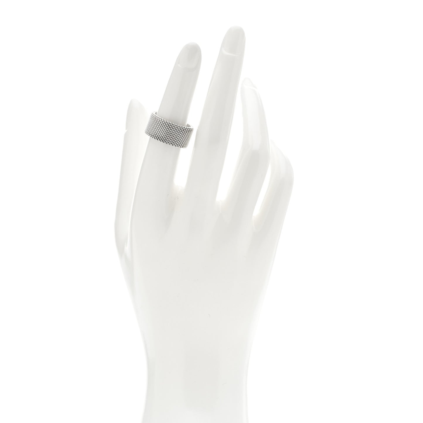 Sterling Silver Somerset Mesh Ring 50 5.25