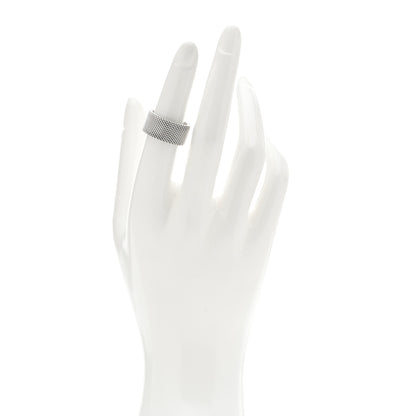 Tiffany Sterling Silver Somerset Mesh Ring 50 5.25 2 of 5