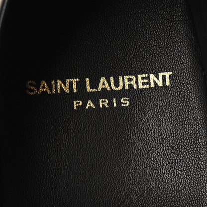 Saint Laurent Calfskin Penny Loafers 37.5 Pearl 8 of 10