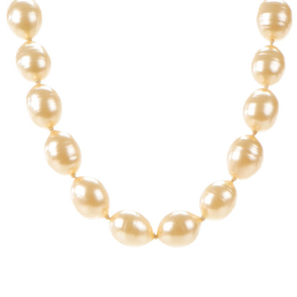 Chanel Irregular Pearl Necklace Gold 1 of 5
