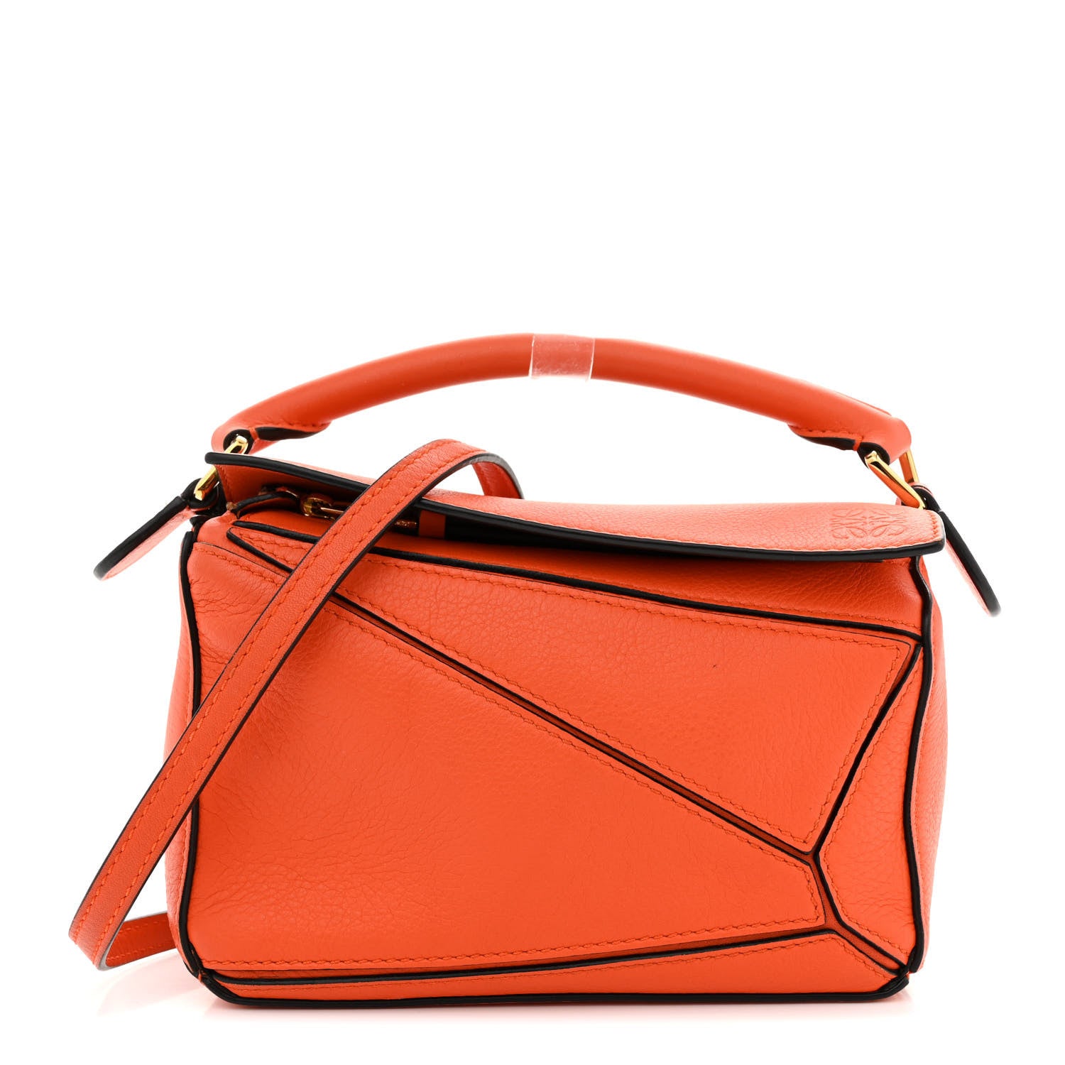 Loewe Calfskin Mini Puzzle Bag Orange 1 of 12