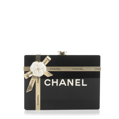 Chanel Plexiglass Gift Box Clutch Black 1 of 7