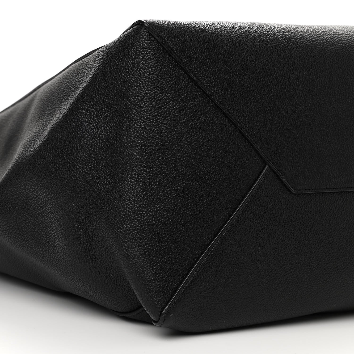 Celine Soft Grained Calfskin Medium Belt Cabas Phantom Black 5 of 12