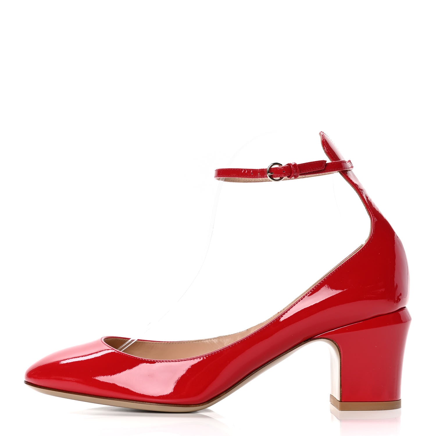 Valentino Garavani Patent Tan-Go Mary Jane 60mm Pumps 39 Rosso Valentino 1 of 10