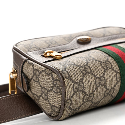 Gucci GG Supreme Monogram Web Small Ophidia Belt Bag 95 38 Dark Brown 9 of 10