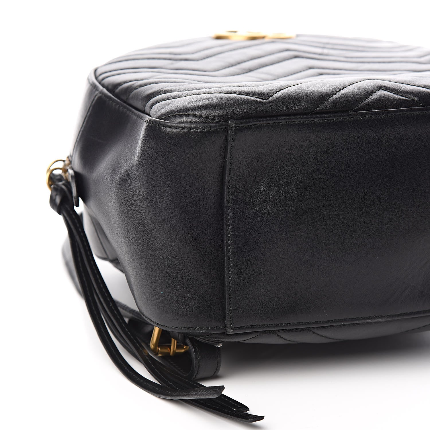 Gucci Calfskin Matelasse GG Marmont Backpack Black 9 of 11