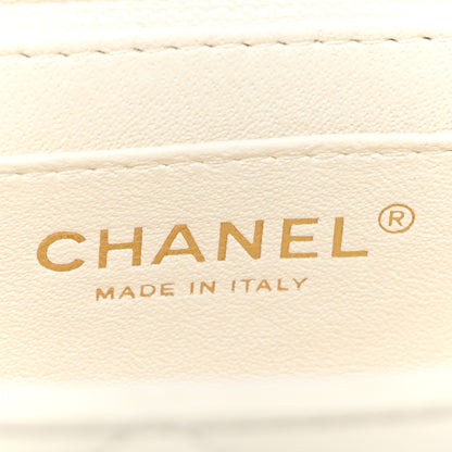 Chanel Lambskin Quilted Mini Rectangular Flap White 6 of 10