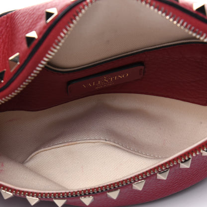 Valentino Garavani Grained Calfskin Rockstud Belt Bag 95 Red 5 of 13