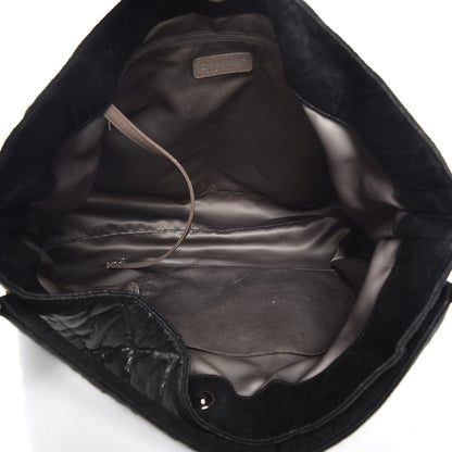 Chanel Crinkled Coated Canvas Le Marais Hobo Black 5 of 8