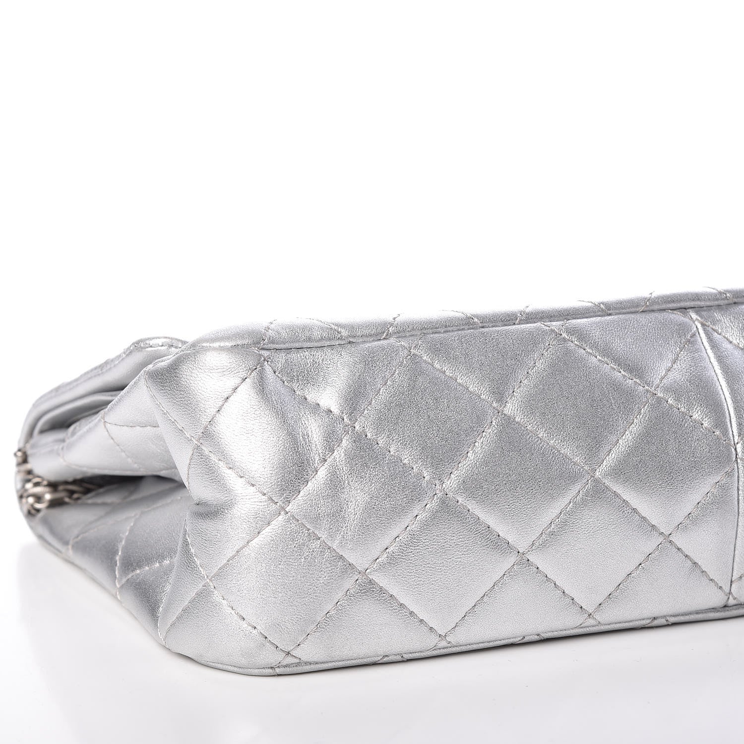 Chanel Metallic Lambskin Quilted 2.55 Reissue 227 Flap Silver 6 of 17