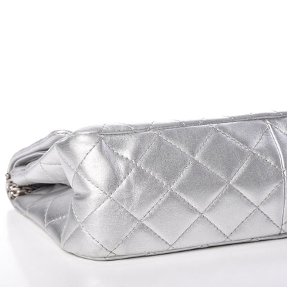 Chanel Metallic Lambskin Quilted 2.55 Reissue 227 Flap Silver 6 of 17