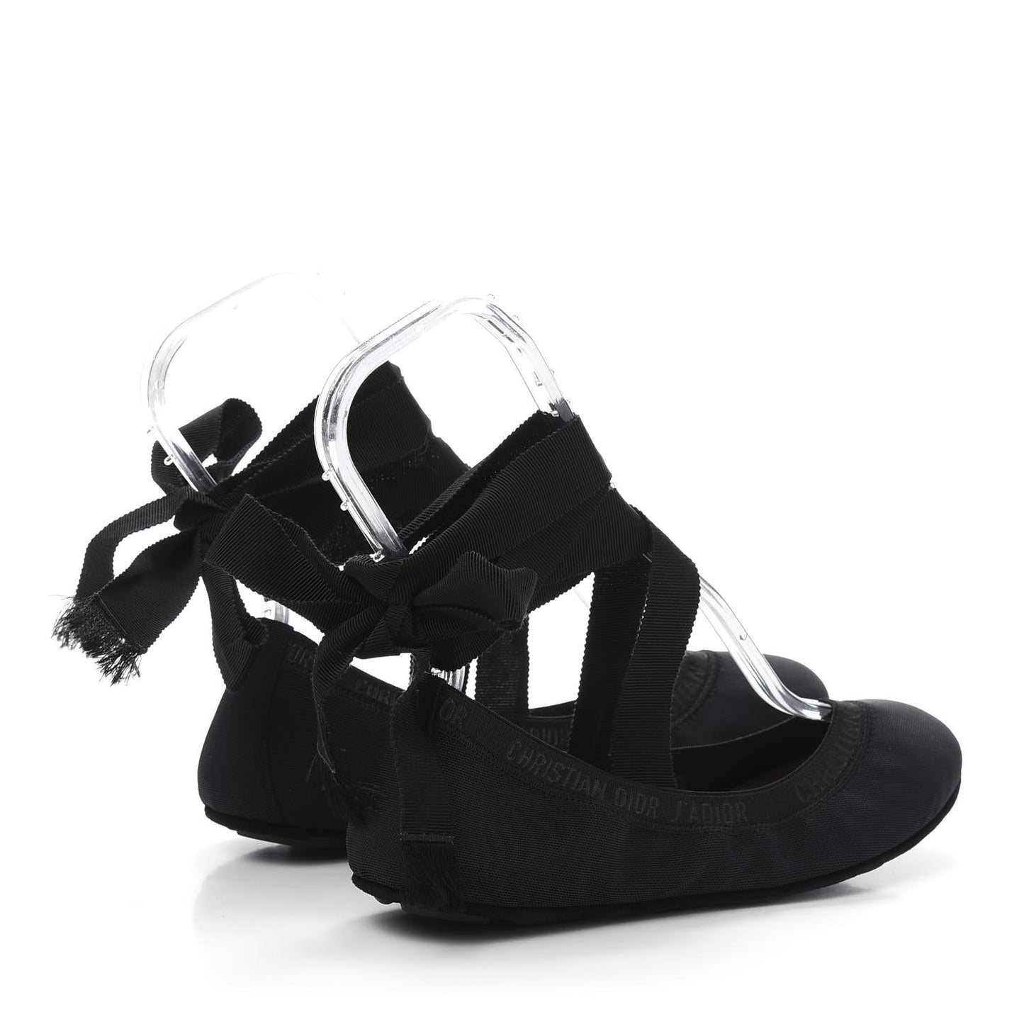 Micro Resille Academy Lace-Up Ballerina Flats 38 Black