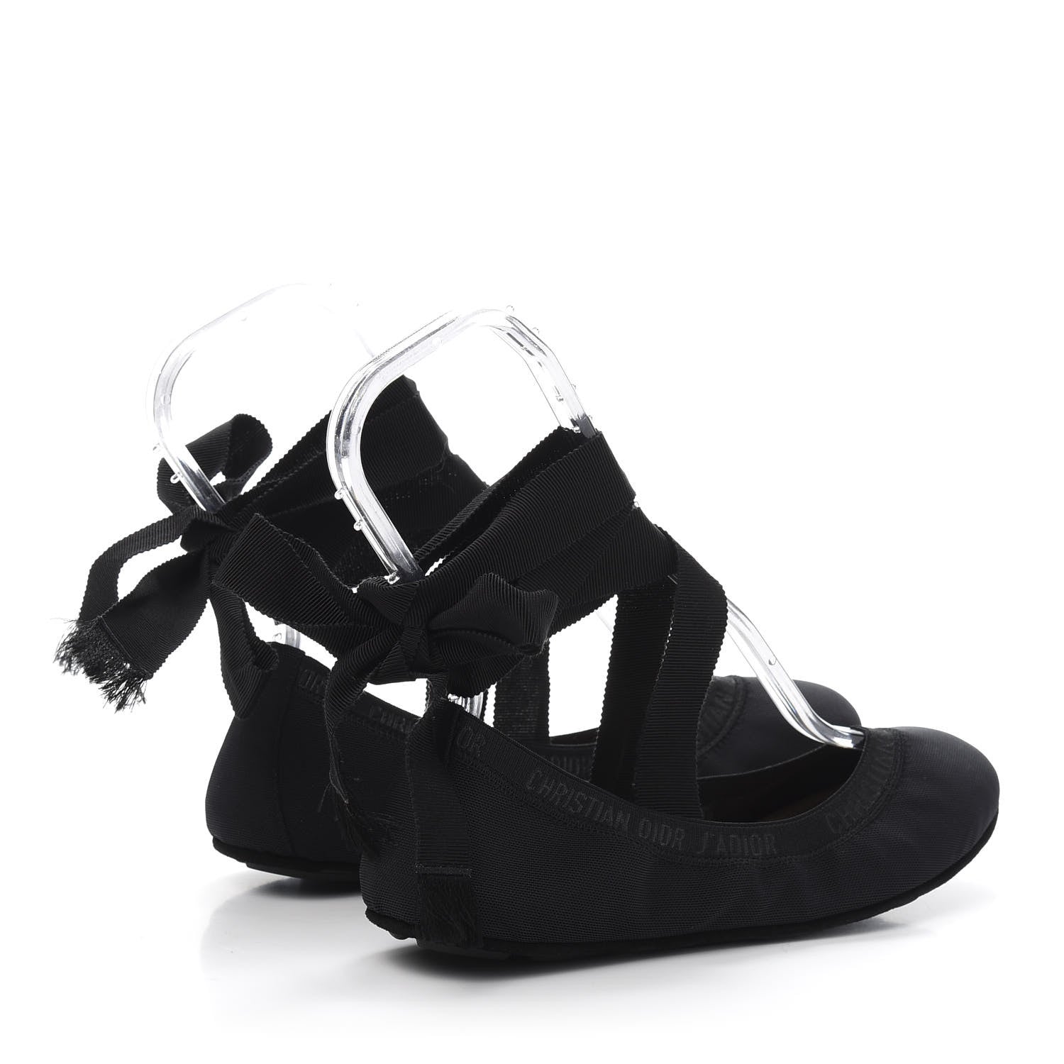 Christian Dior Micro Resille Academy Lace-Up Ballerina Flats 38 Black 4 of 9