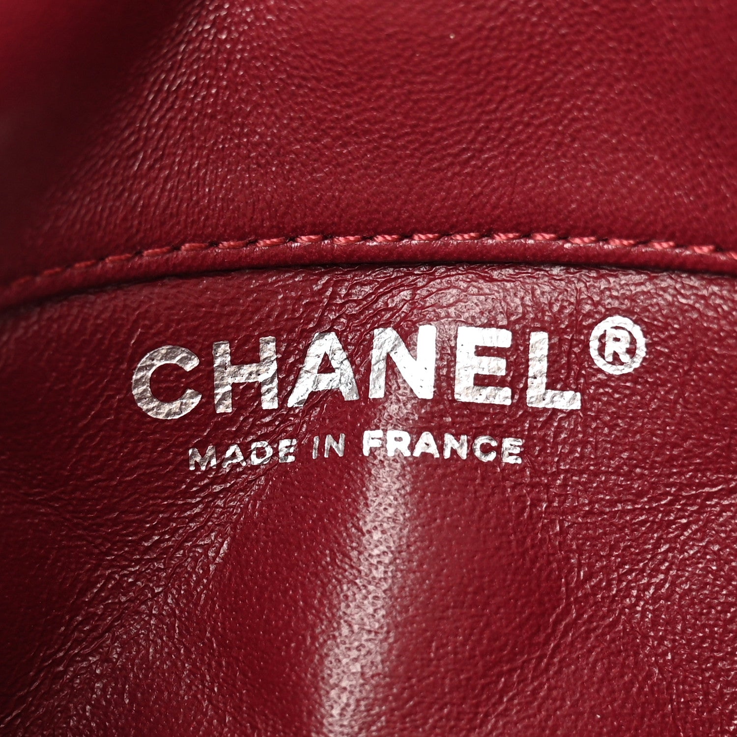 Chanel Lambskin Quilted Mini Mineral Nights Flap Crossbody Bag Dark Red 6 of 14