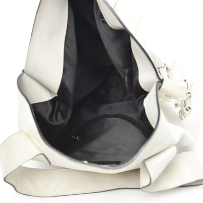 Chanel Lambskin Chain CC Tote White 6 of 28