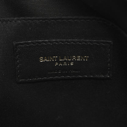 Saint Laurent Calfskin Matelasse Monogram Lou Camera Bag Black 6 of 9