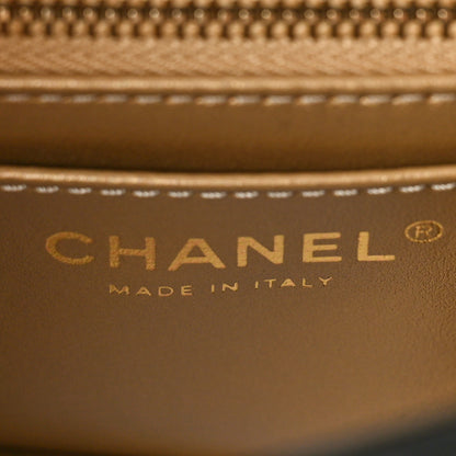 Chanel Lambskin Quilted Mini Rectangular Pearl Crush Flap Black 6 of 11