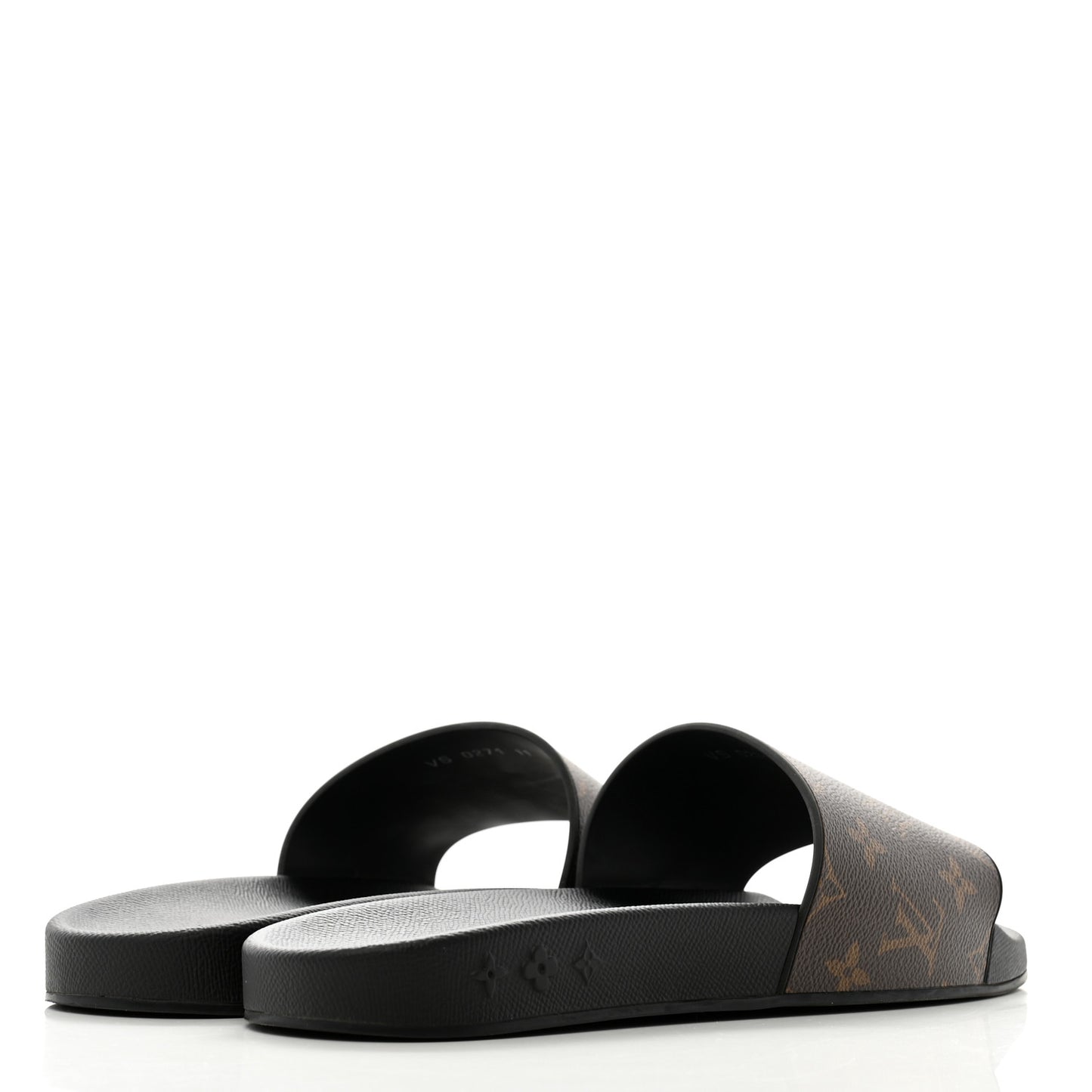 Rubber Monogram Mens Waterfront Mules 11 Macassar
