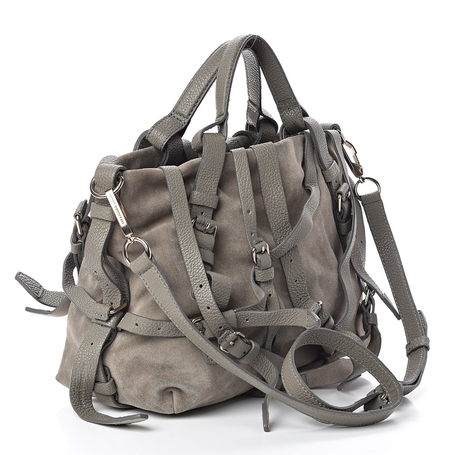 Suede Kirsten Satchel Grey