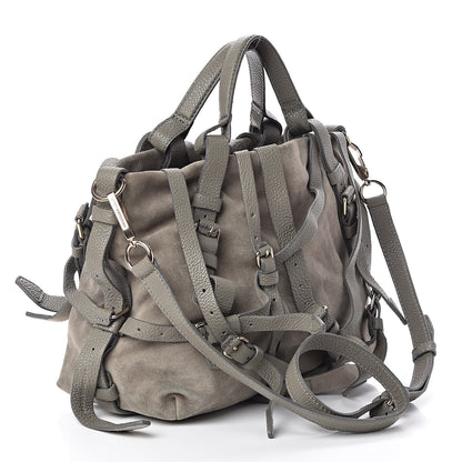 Alexander Wang Suede Kirsten Satchel Grey 3 of 9