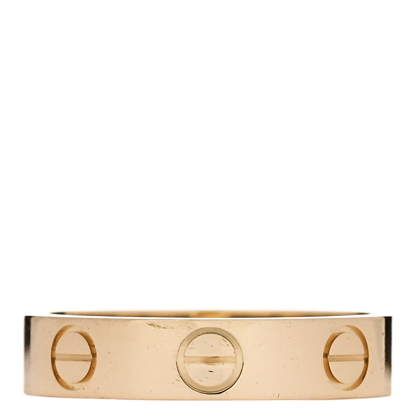 18K Yellow Gold 3.5mm LOVE Wedding Band Ring 47 4