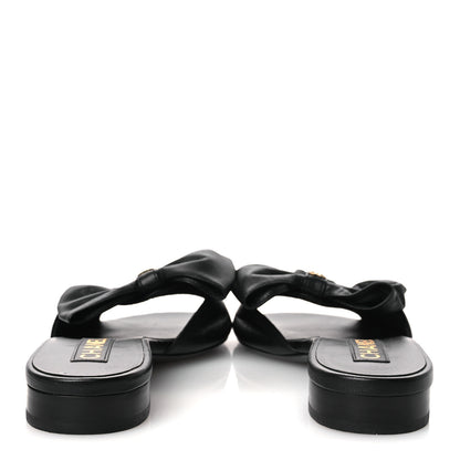 Chanel Lambskin Bow CC Mules 39.5 Black 6 of 11