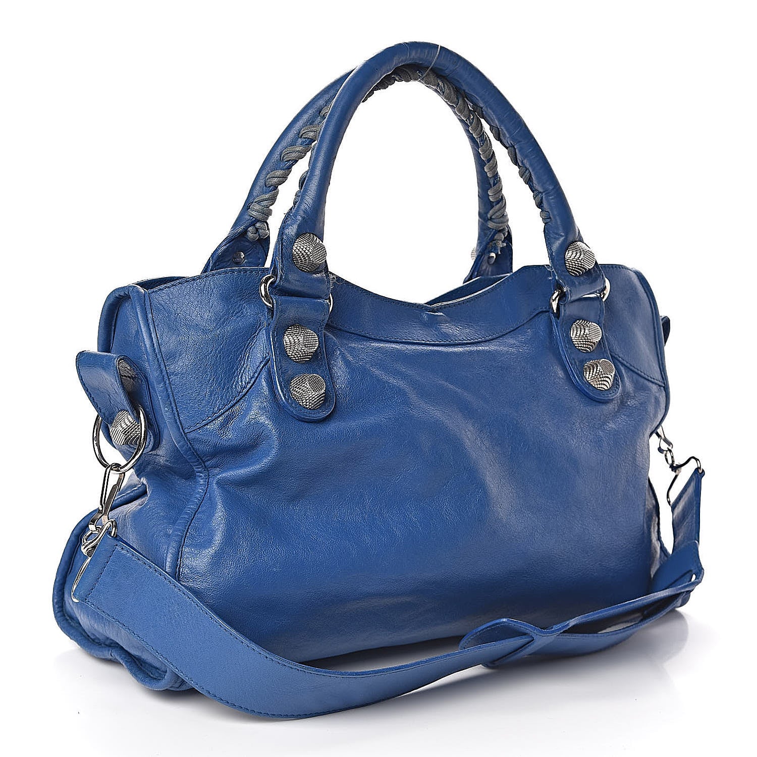 Balenciaga Agneau Giant 21 Silver Hardware City French Bleu 4 of 22