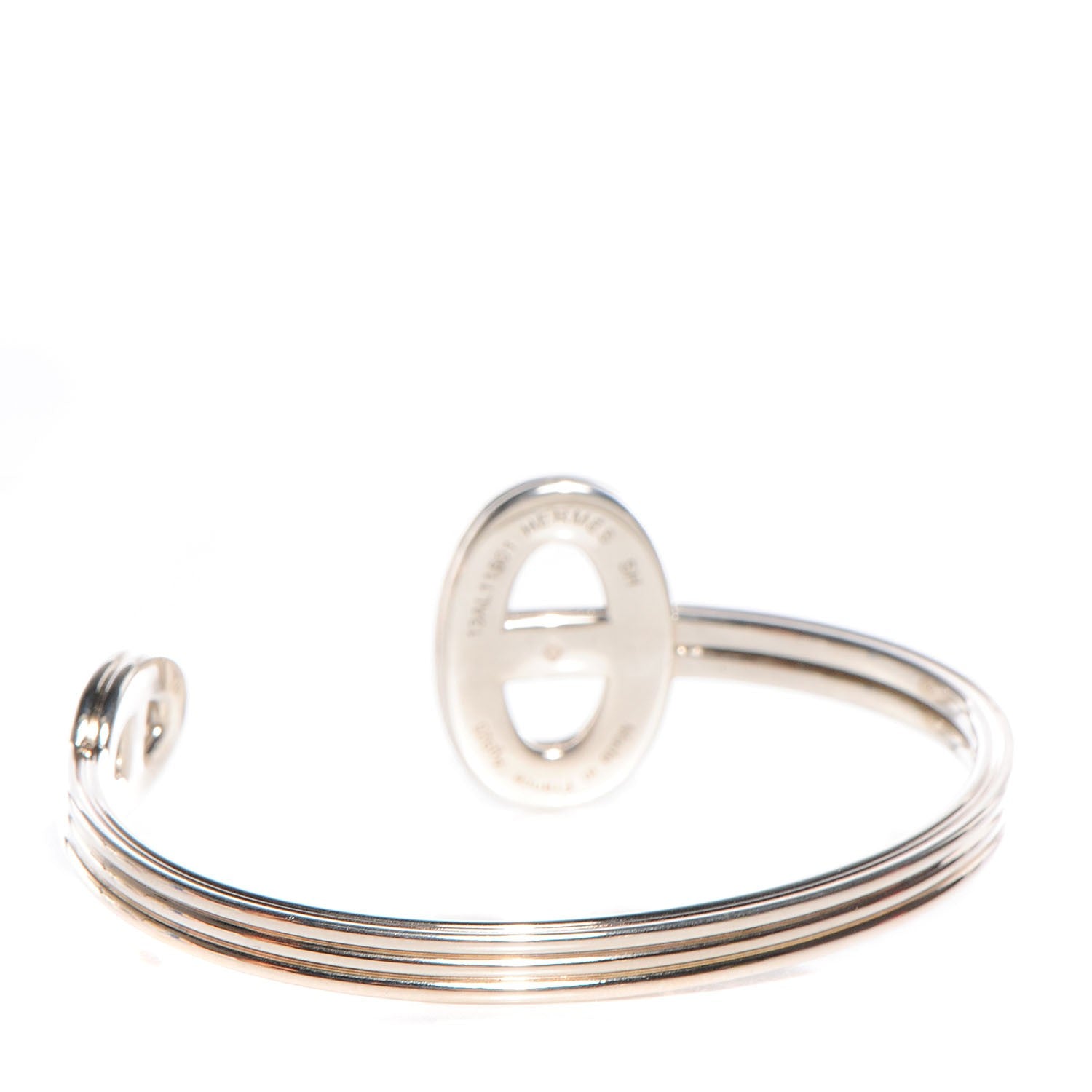 Hermes Sterling Silver Chaine d'Ancre 24 Cuff SH 3 of 4