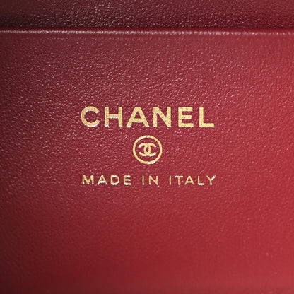 Chanel Suede Calfskin Top Handle Trapeze Small Vanity Case With Chain Dark Brown 6 of 10