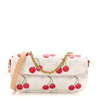 Louis Vuitton LV X TM Monogram Cerises Ivy Wallet On Chain White 1 of 10