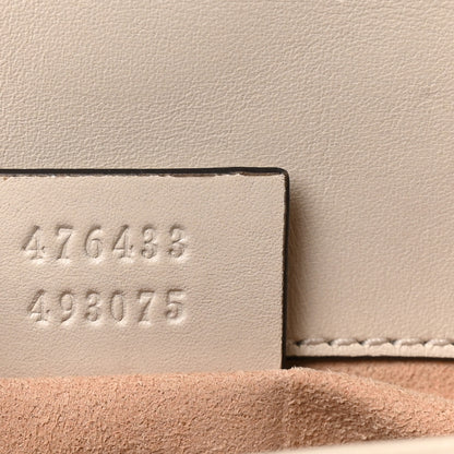 Gucci Calfskin Matelasse Super Mini GG Marmont Shoulder Bag White 7 of 10