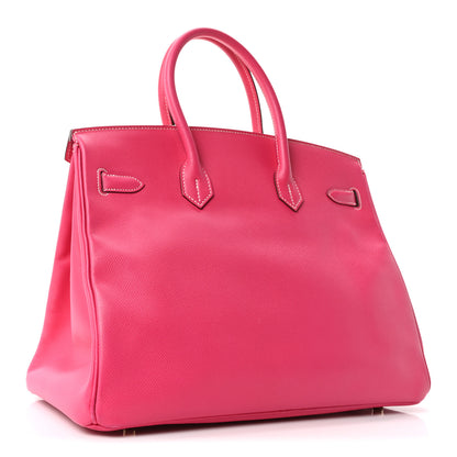 Hermes Epsom Candy Birkin 35 Rose Tyrien 3 of 10