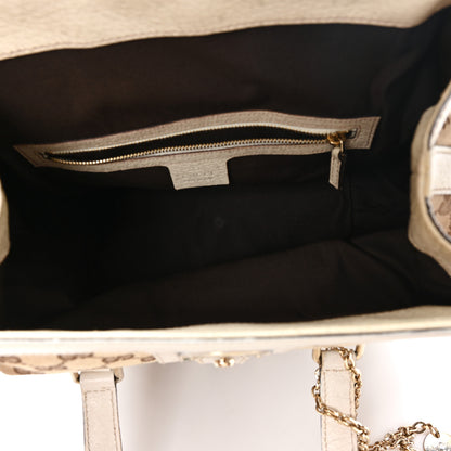 Gucci Monogram Web Treasure Boston Tote Off White 5 of 10